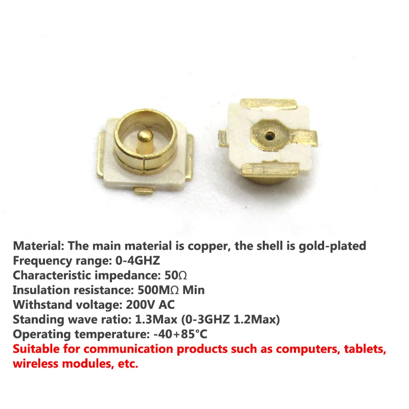 U.FL 시트 IPEX/IPX 커넥터 U.FL-R-SMT 패치 RF 동축 안테나 시트 20279-001E