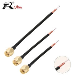 1PC Single End SMA Male RP SMA Male Plug to PCB Solder Pigtail RG174 Cable for WIFI Wireless Router GPS GPRS Wire Connector