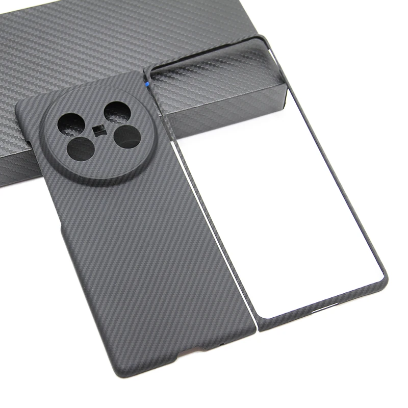 

ZXKE Carbon Case For Vivo X Fold5 Hard Cover Ultralight Ultrathin Comfortable Commercial Aramid Fiber Protective Shell