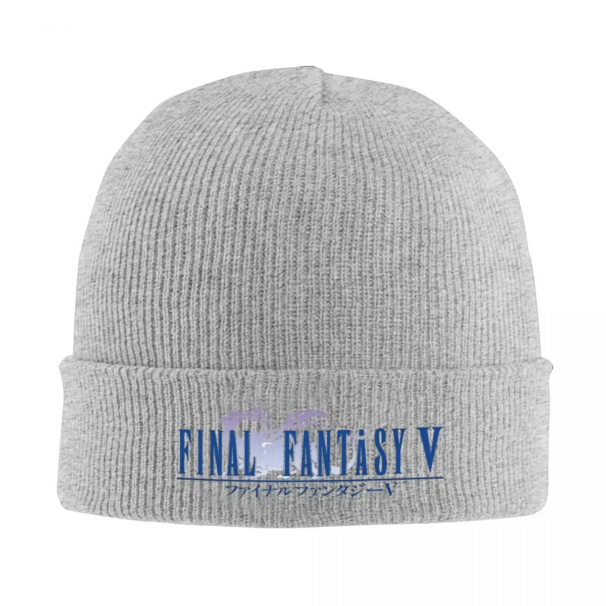 FF Logo Collection Game Knitted Caps Women's Men's Beanie Autumn Winter Hat Final Fantasy Hip Hop Melon Cap