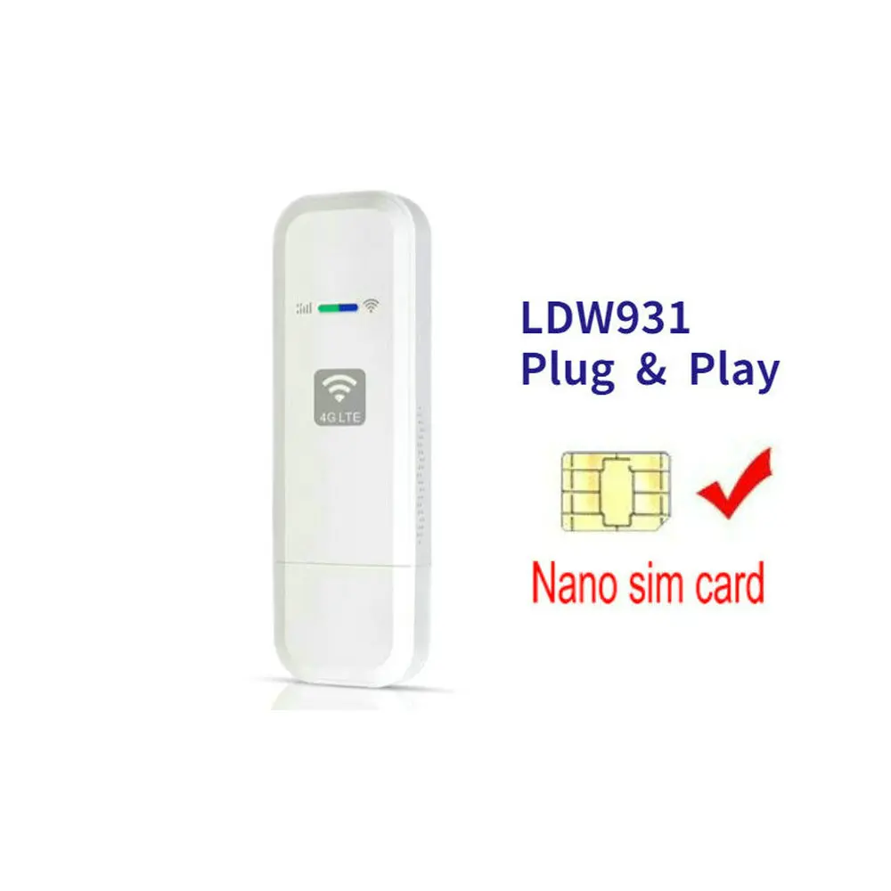 LDW931 4G WIFI Dongle Nano-SIM LTE USB-Modem Hotspot Wireless Router