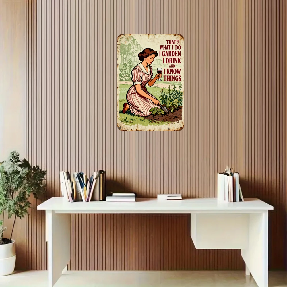 لافتة معدنية قوطية قديمة، 8 × 12 بوصة، ديكور منزلي، جو عيد الميلاد، هدايا يومية، هدية عيد الحب، ديكور #3