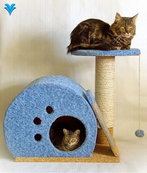 

Standard Products for Pet Toys Box Enclosure with Cat Tree Hidden Furniture Scratching Post