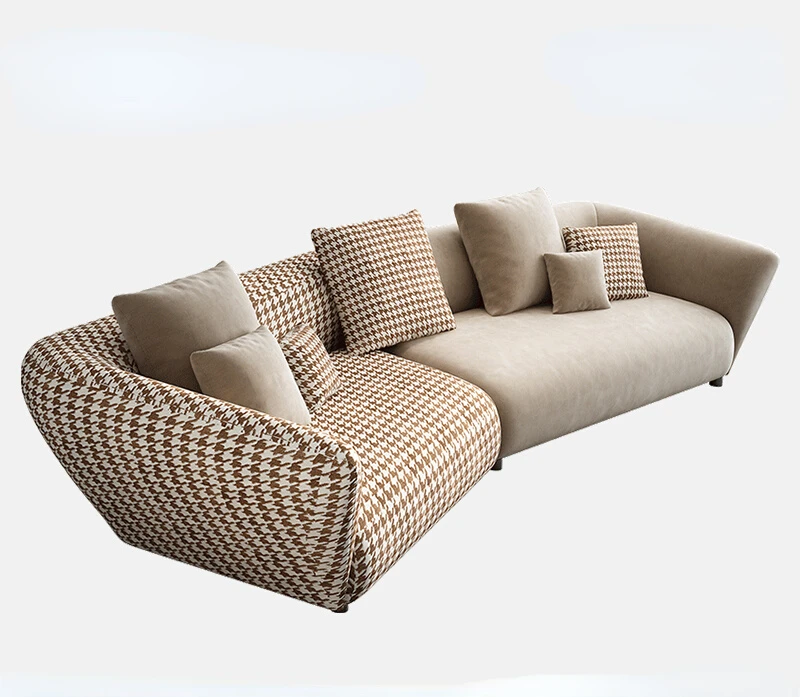 Technology Fabric Sofa Small Apartment Ins High-Profile Figure Italian Minimalist Light Luxury Living Room