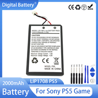 LIP1708 PS5 Battery 2000mAh 3.7V Rechargeable Batteries for Sony PS5 Controller DualSense Game Gamepad Built-in Lithium Battery