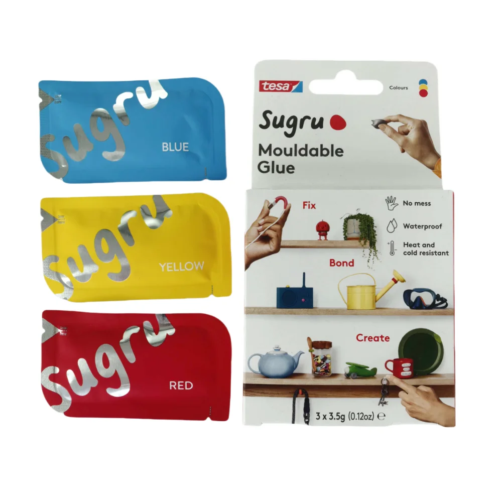 

1 box=3 pcs Tesa Sugru Mouldable Glue - Waterproof Glue for Home Improvement for fixing, making & DIY
