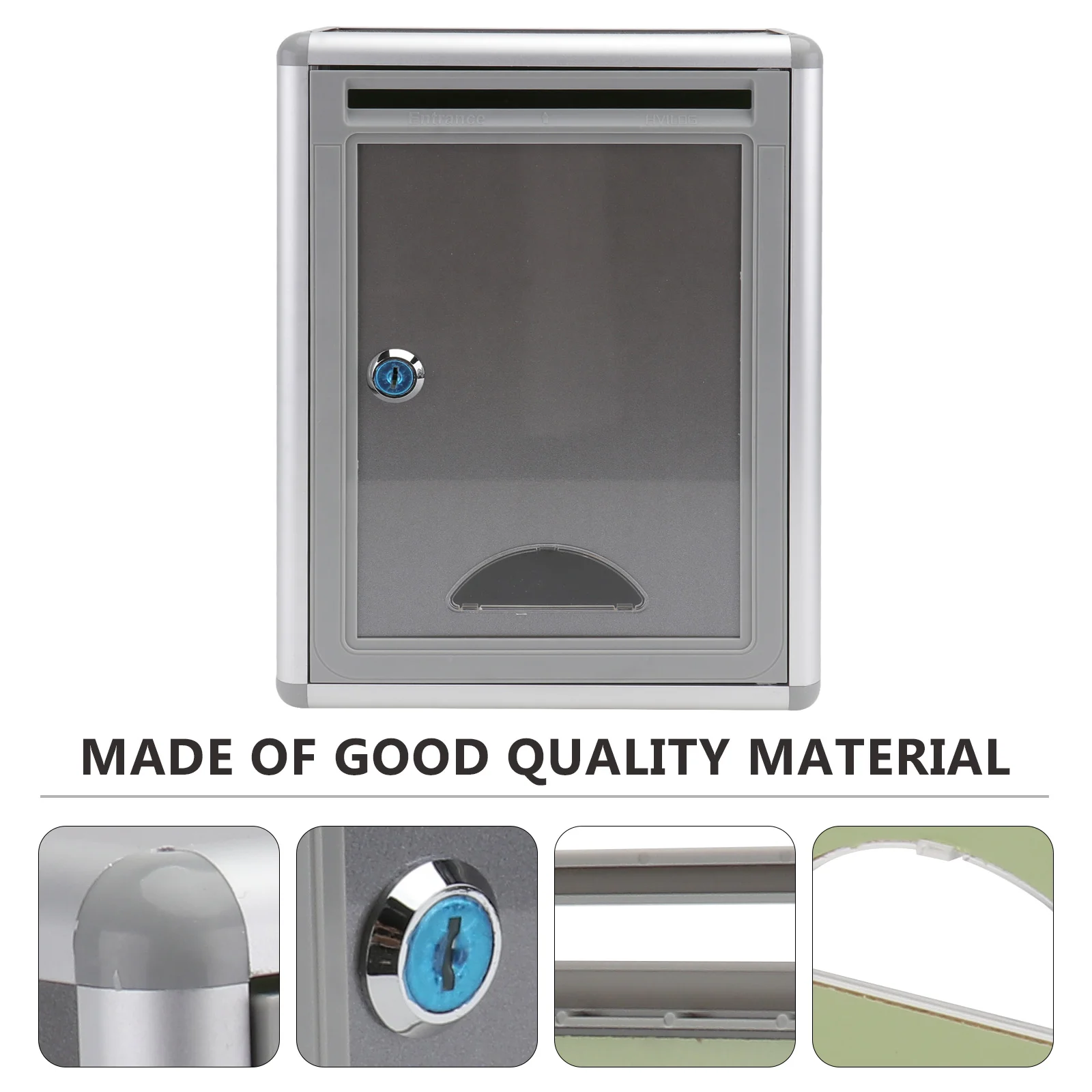 Wall Mounted Mailboxes Wall-mounted Suggestion Letter Storage Container Aluminum Alloy