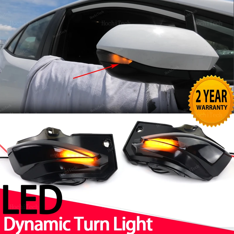 Smoked Lens Side Mirror Sequential Turn Signal Light For Toyota Corolla Sport E210 Sienta XP170 Yaris XP210 2019-21