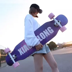 Beginner skateboard maple longboard adult street professional transportation four-wheel road board youth skateboard