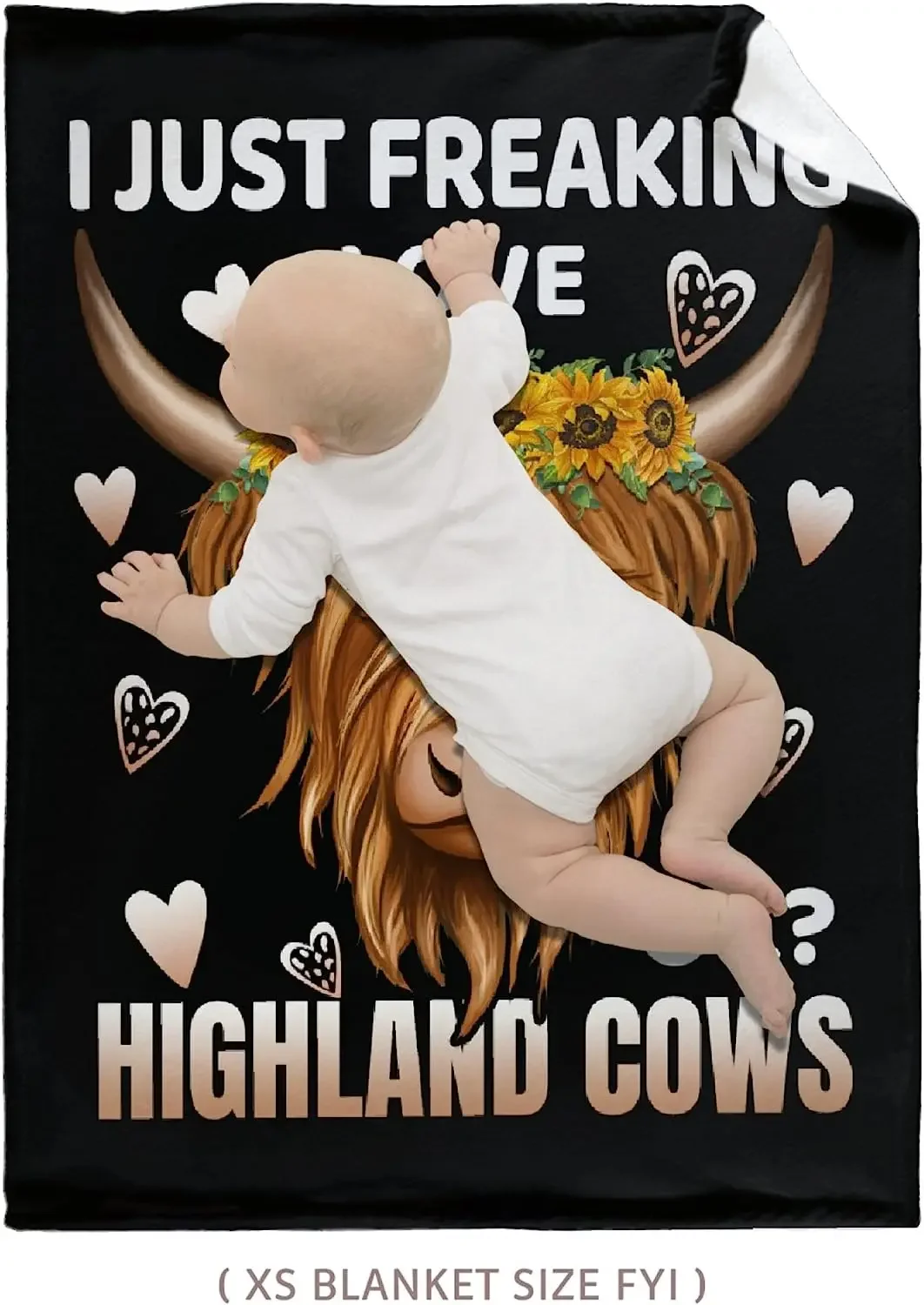 I Just Freaking Love Highland Cows Ok Throw Blankets Cozy Lightweight Plush Animal Throw Decorative Quilts Throws for