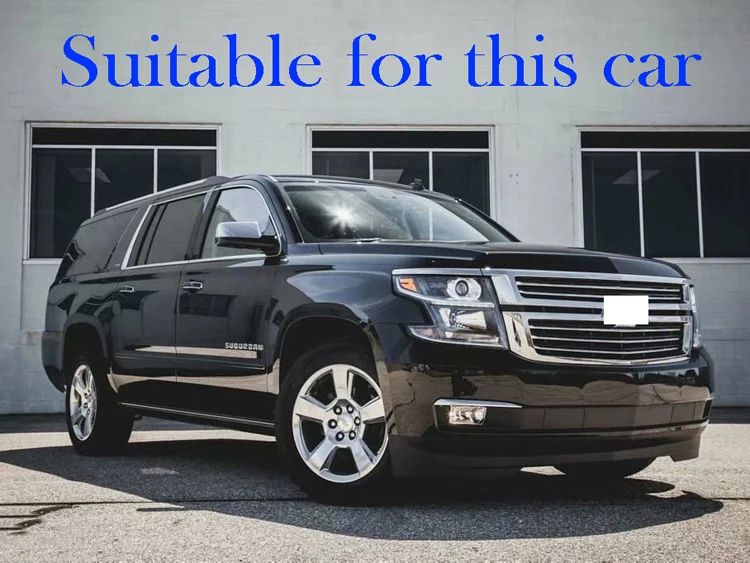 For Chevrolet Suburban/GMC Yukon XL 2015-2019 ABS Chrome Rear Trunk Tailgate Door Handle Bowl Catch Cover Trim Molding Garnish
