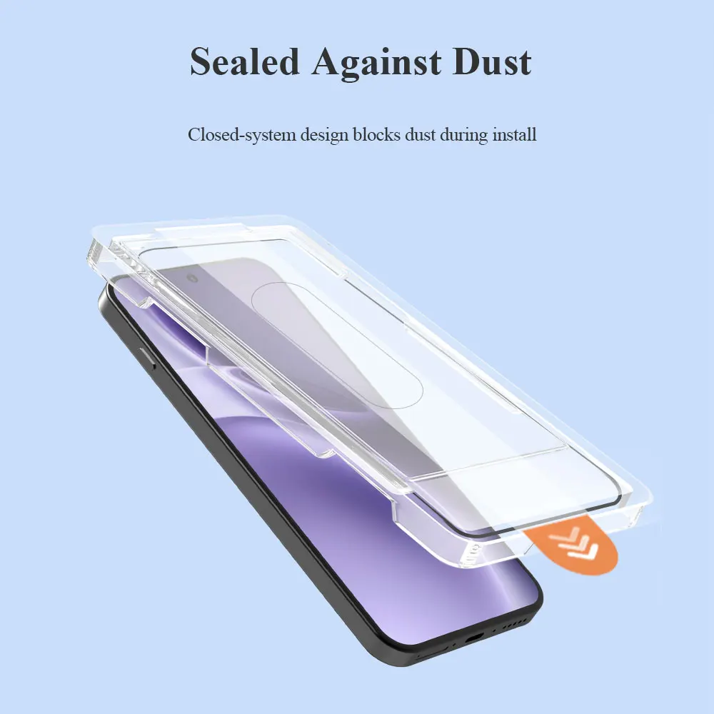 Lereach Displayschutzfolie aus gehärtetem Glas für vivo X500 Pro Max X300 Ultra X500Pro X300 Pro X300S mit staubfreier Positionierungsbox – Detail 4