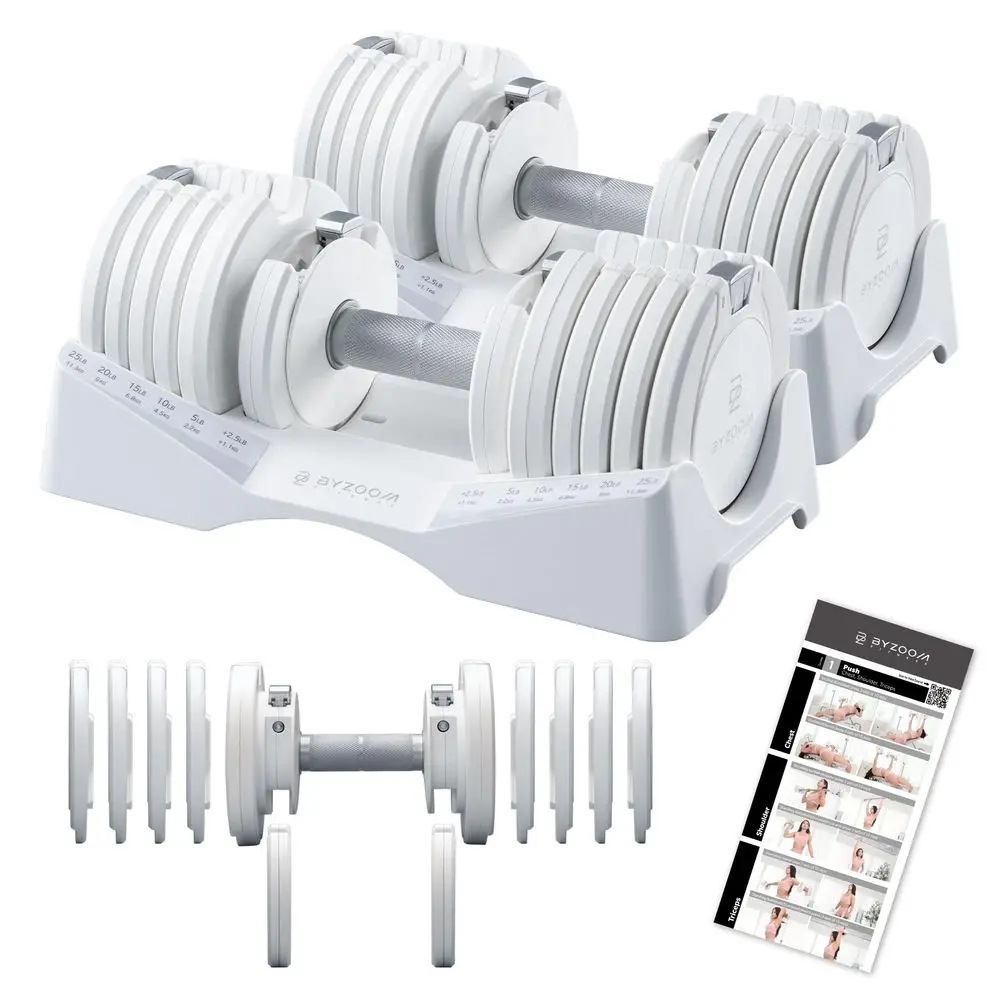 

Pure Series Adjustable Dumbbell 12.5 25 27.5 75lb ONE UNIT OR PAIRcheck QTY before purchase 5in1 10in1 21in1 Flexible Hand Weig