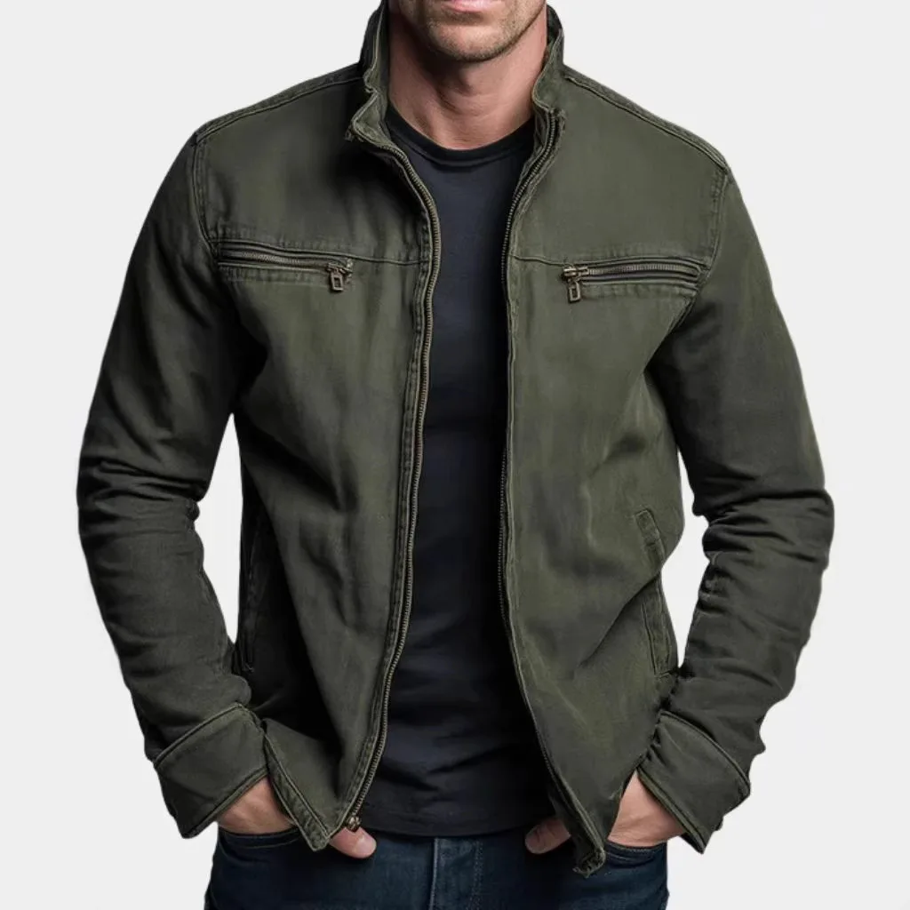 Spring Jacket Men's Casual Loose Long Sleeve Open Cardigan Workwear Outerwear Fashionable Polyester Fiber Urban Style