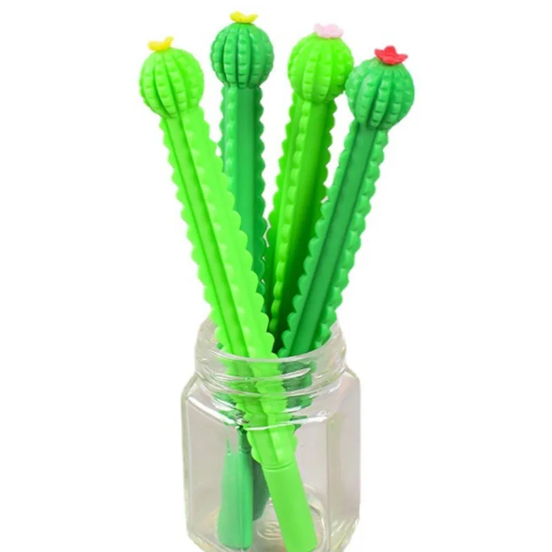 1 Piece Kawaii Cute Cactus Gel Pen School Office Supply Ellen Brook Korean Stationery Handle Plant Lovely