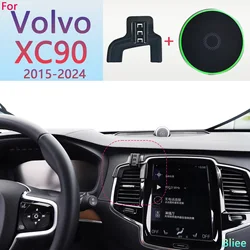 For Volvo XC90 2015 2016 2017 2018 2019 2020-2023 2024 Magnetic Car Phone Holder 15W Wireless Charging Phone Stand MagSafe Base