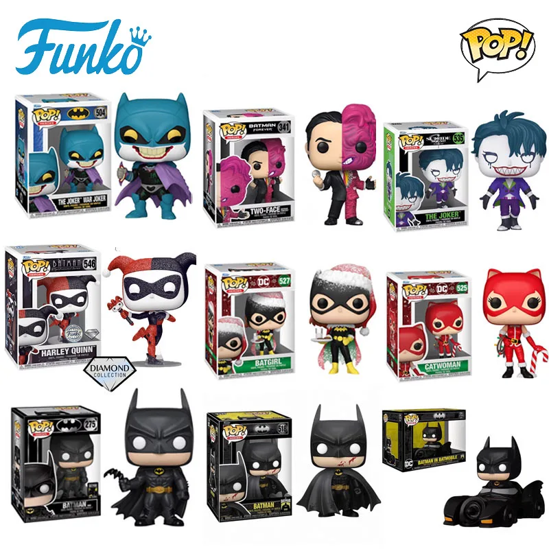 

Funko Pop Original Genuine Batman Harley Quinn The Joker Catwoman Two-face Action Figure Toys for Boys Girls Gift Collectible
