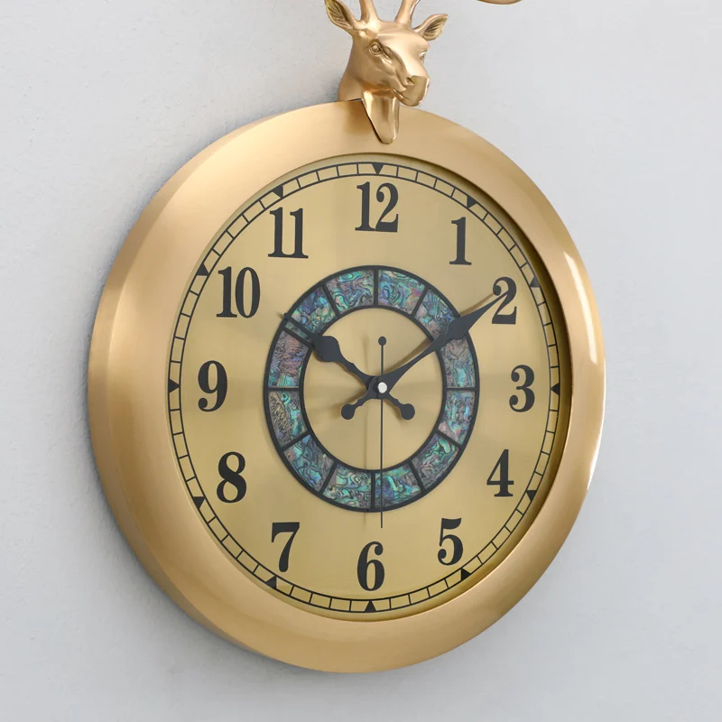 +Horloge Murale Esthétique Unique Suspendue, Art Européen Moderne, Horloge Murale Industrielle Pour Chambre À Coucher, Accessoir