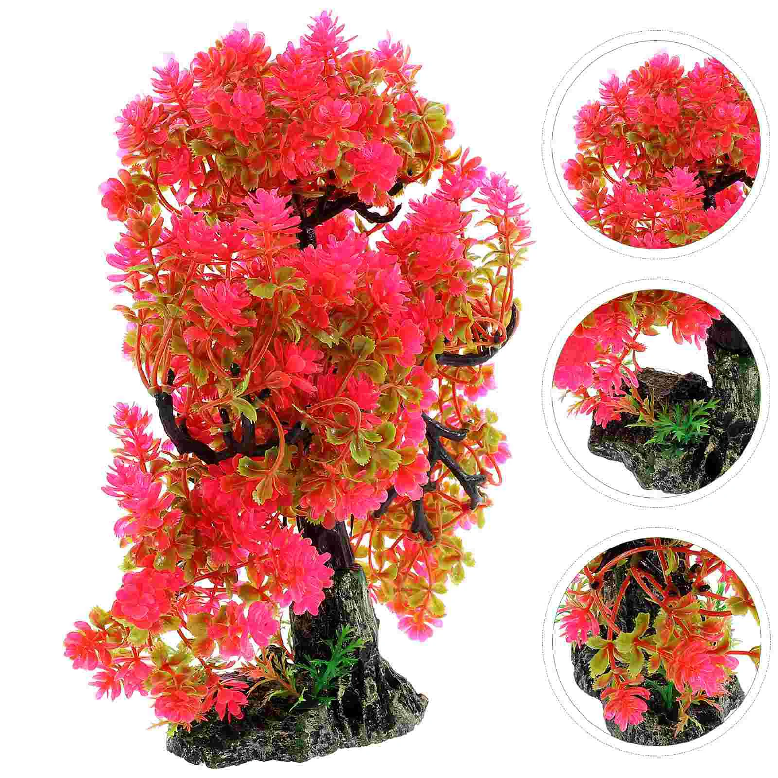 

Tree Decoration Fish Tank Landscaping Reptile Aquarium Decorations Plastic Simulation Plant