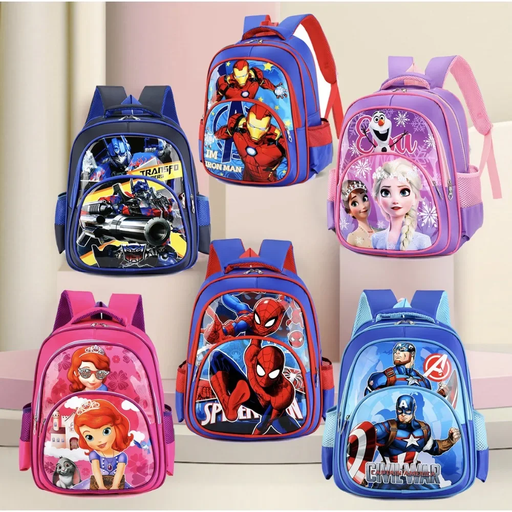 Disney Princess Kids Backpack Comfortable Lighten The Burden Cartoon Cute Fashion Suitable for Students in Grades 1-5 Backpack