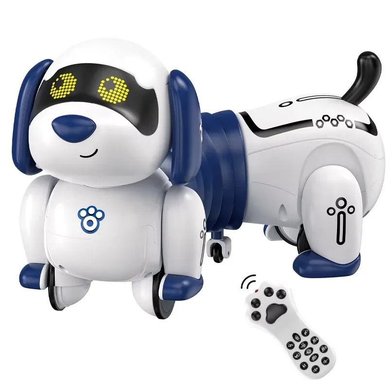 Multi-Function Interactive Programmable Mechanical Dog Toy Rechargeable Remote Control Pet Dog Robot Electric Power