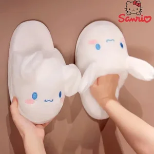 Sandal Anime Sanrio Sepatu Cinnamoroll Telinga Bergerak Gadis Sepatu Telinga Bergerak Lucu Sandal Anak Kawaii Sepatu Grosir All-Match 10 bayi cinnamoroll dengan penjualan terbaik - №