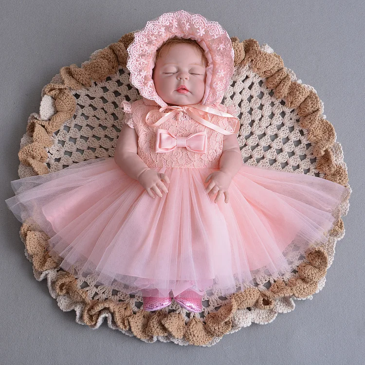 Summer Sweet Birthday Baby Girl Pink Dress with Hat Vestido 2021 Toddler Baby Girls Summer Clothes Set 0 to 24 Month RBF194017