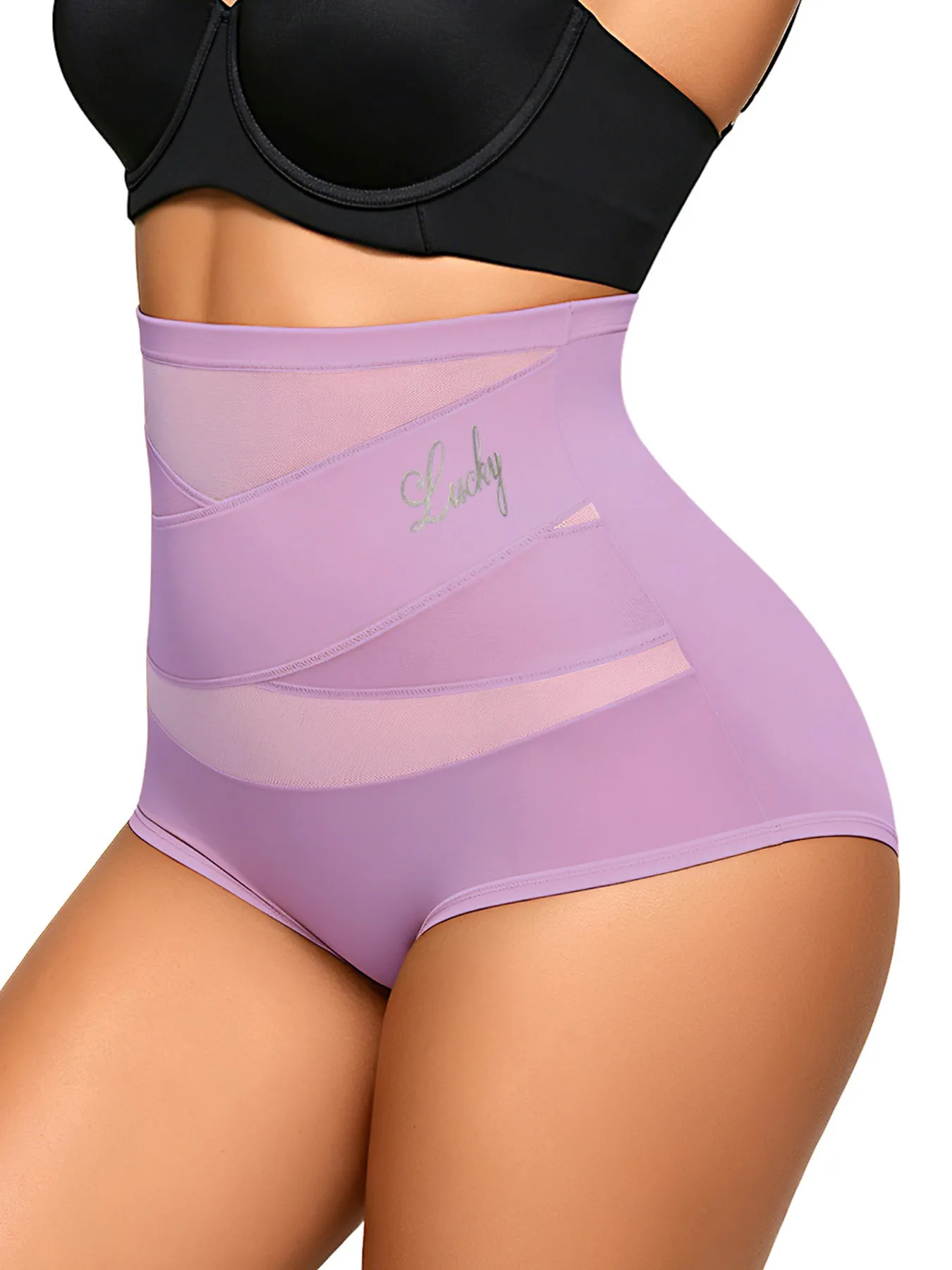 Hochgeschnittene Bauchkontroll-Shapewear für Damen in Übergrößen Po-Lifting Körperformende Unterwäsche