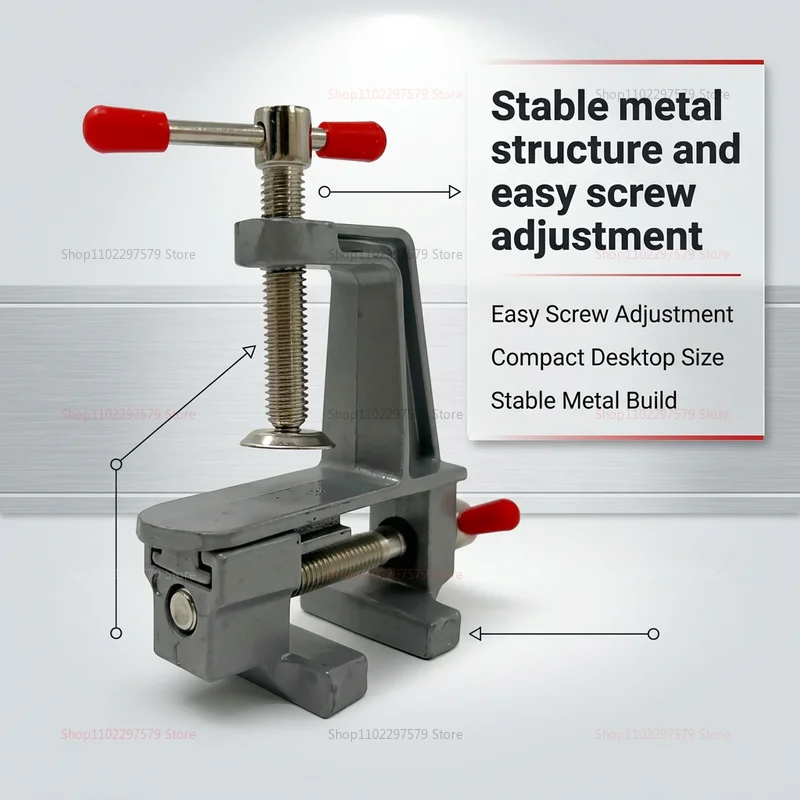 Aluminum Mini Table Clamp Small Bench Vice Jewelry Hobby Clamps for DIY Crafts Jewelry Repair Mold Making Portable Workbench