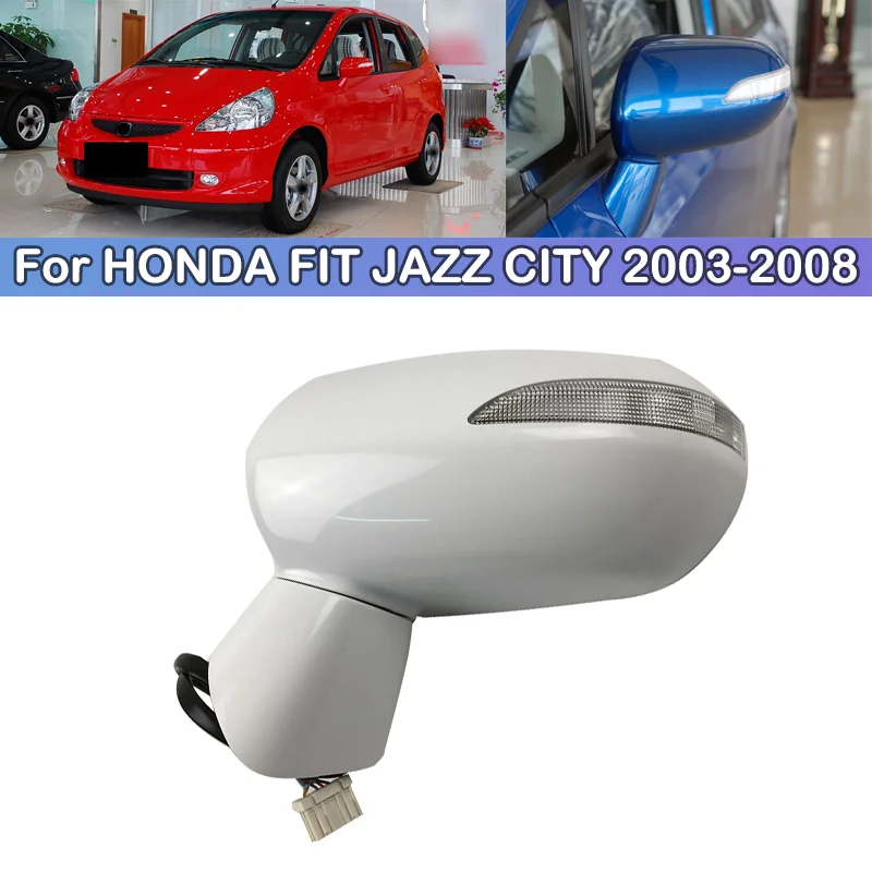 Bez farby DCGO wyświetlacz tyłu samochodu zewnętrzna strona lustro dla HONDA FIT JAZZ CITY 2003 2004 2005 2006 2007 2008
