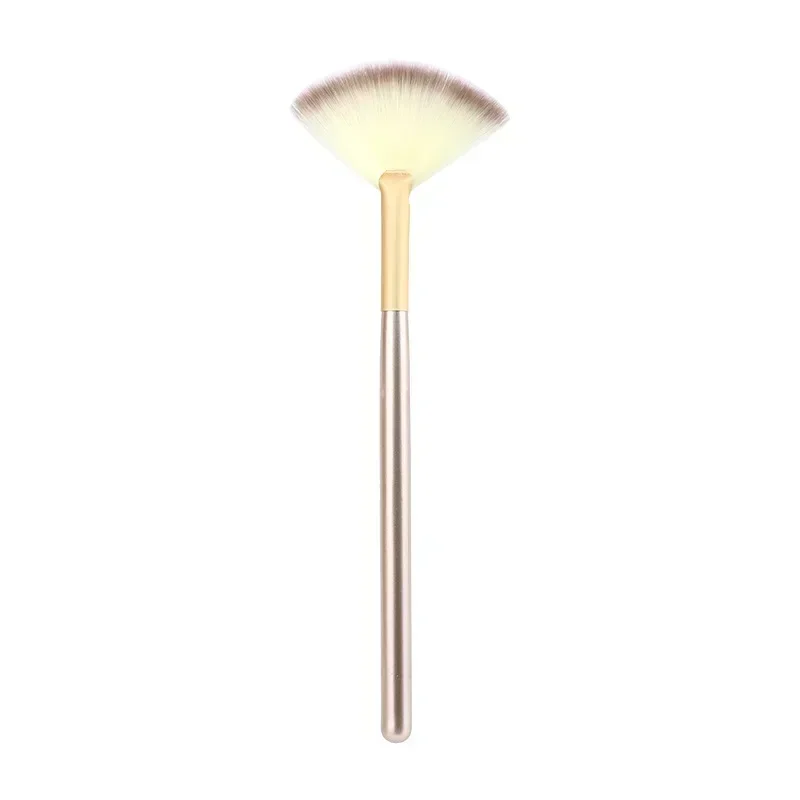 5 ชิ้นพัดลมแปรงแปรงแต่งหน้านุ่มแปรงแต่งหน้าเครื่องสําอาง Applicator เครื่องมือด้ามไม้และเส้นใยนุ่มสําหรับ Glycolic Peel Mask