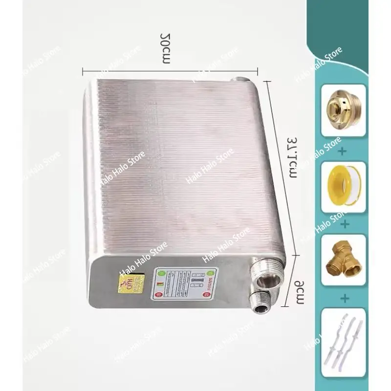 120-Plate Stainless Steel Heat Exchanger Soldered Plate for Hot Water Boiler And Counter Flow Cooler 120 Plates