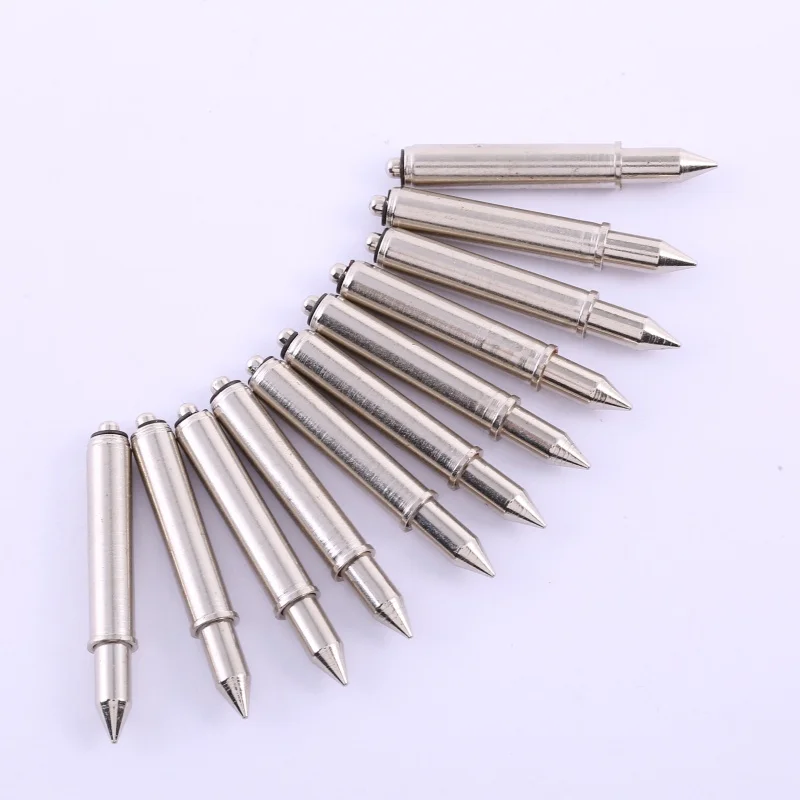 10/50PCS GP-2S Pointed Sharp Tip Electronic Positioning Pin Spring Drill Nickel Plating Test Positioning Pin Dia 36mm Dia 5.0mm