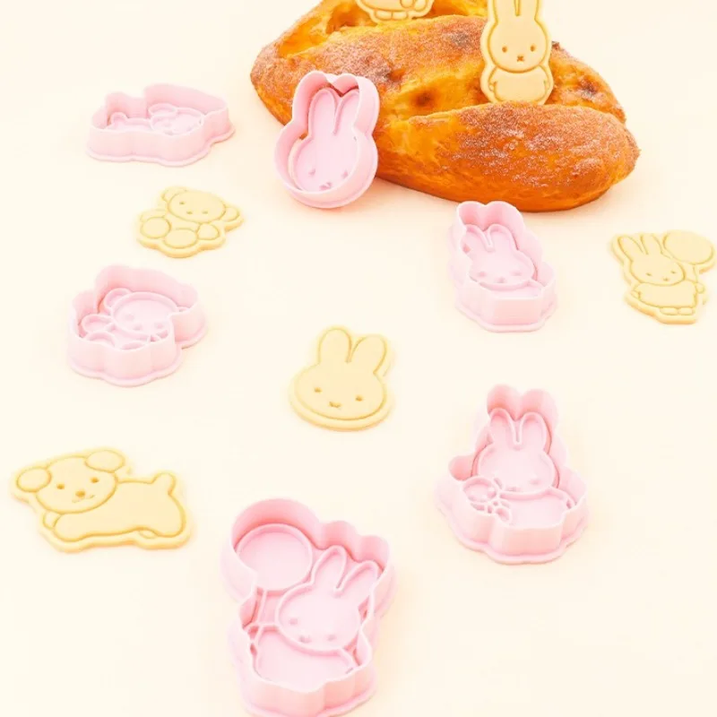 Miffy Series Cartoon Cookie Mold Cute DIY Simulation Biscuit Printing Mold Non Stick Easy to Use Creative Kitchen Baking Tool view 4