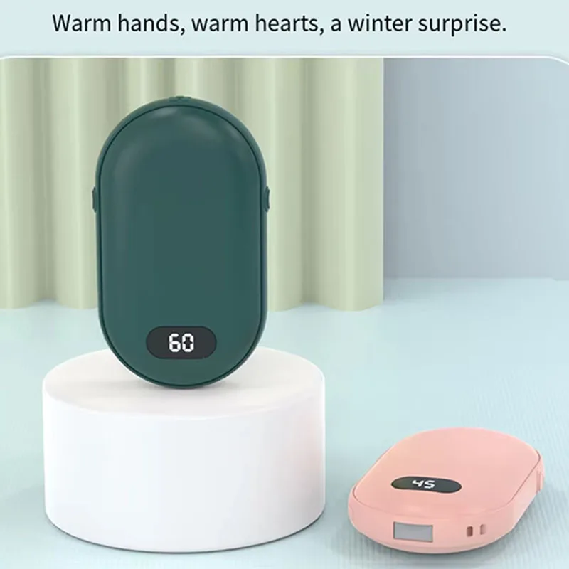 Hand warmer with Double-Sided Heating and Two Temperature Settings Hand Warmer Outdoor Portable Changeable Hand Warmers