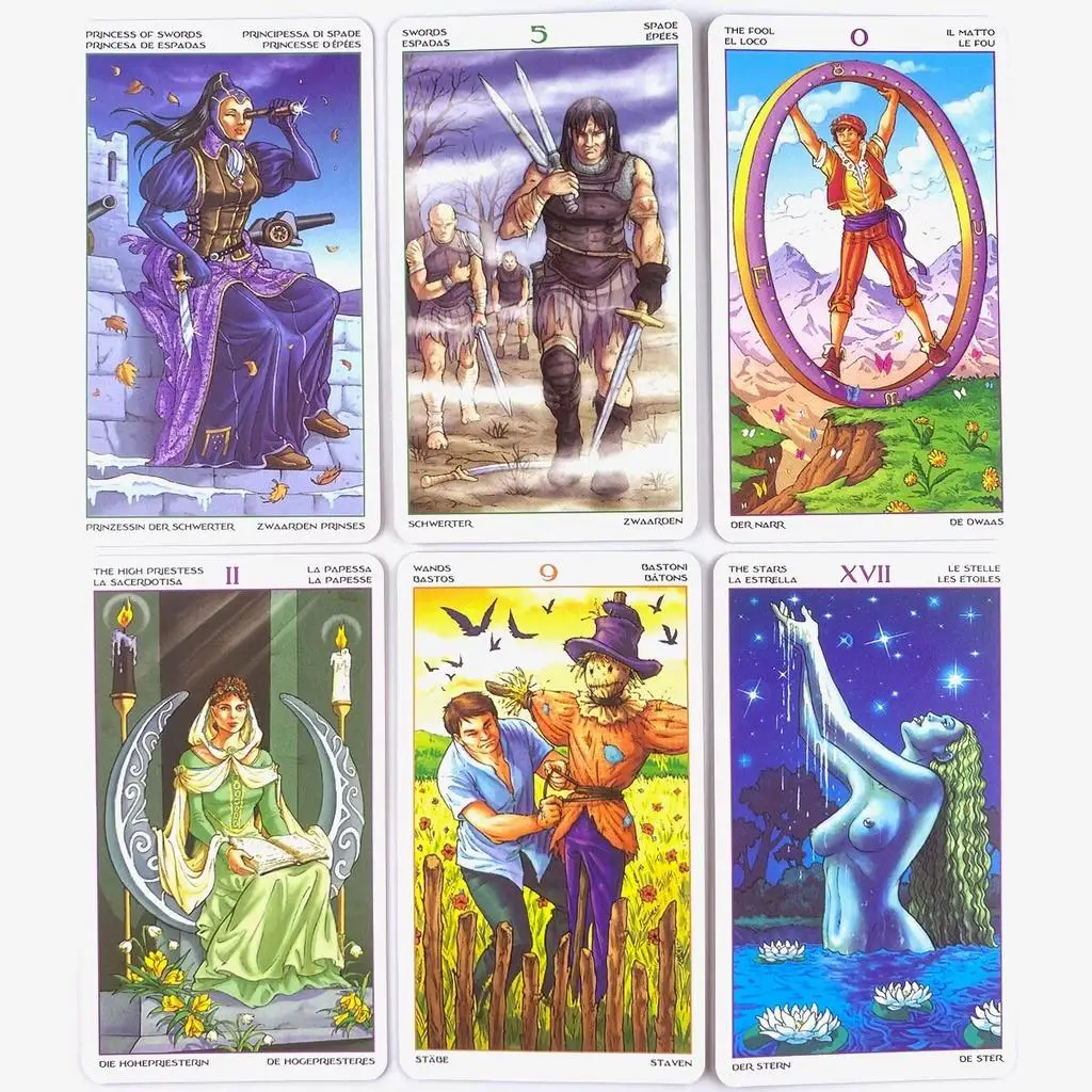 10.3*6Cm Wiel Van Het Jaar Tarot Deck Vrijetijdsfeest Tafelspel Waarzeggende Profetie Orakelkaarten