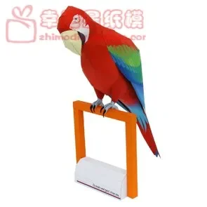 

Animal Green Wing Diamond Parrot 3D Paper Model DIY Handmade Paper Mould Display Toys