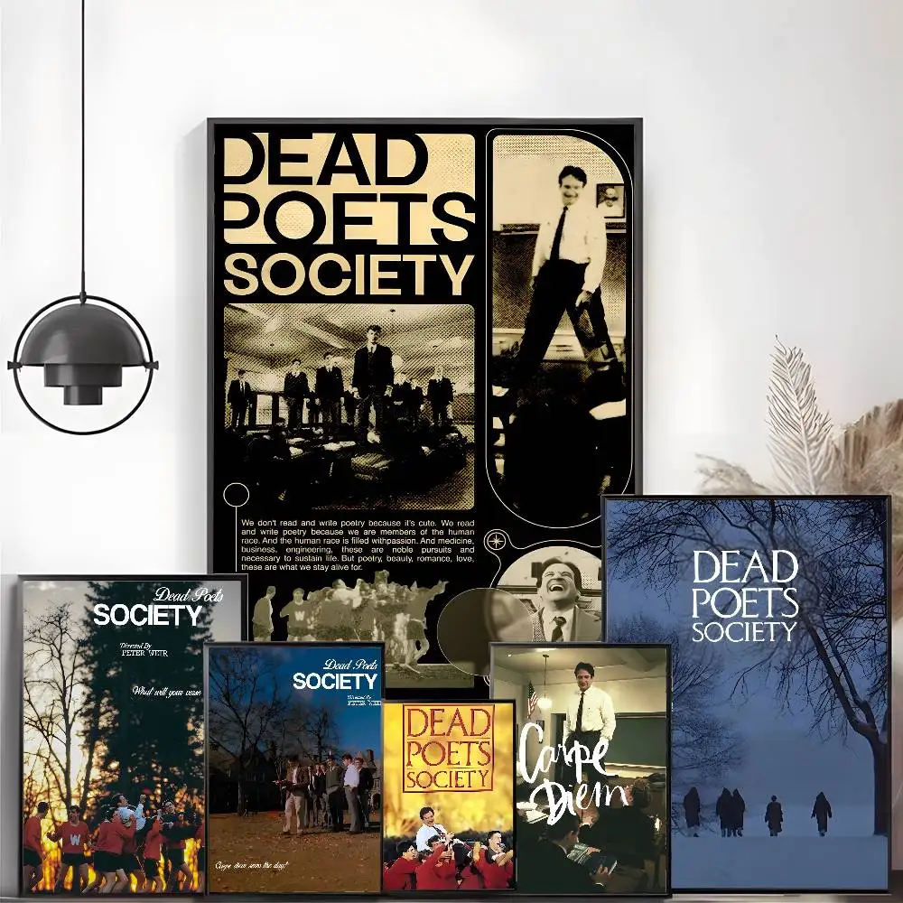 Classic Movies Dead Poets Society-Y Poster, HD-Kunst, klebrige Wand, wasserdicht, Zuhause, Wohnzimmer, Schlafzimmer, Bar, ästhetische Dekoration