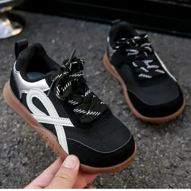 

Autumn Boys Girls Fashion Casual Sneakers 2025 Kid's Trend Chic Running Shoes Children Flat Baby Toddler Outdoor Leisure Shoes
