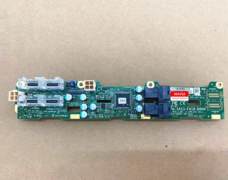 

BPN-SAS3-F418-B6N4 hard drive backplane with 4 USB ports and 2 SFF8643 ports