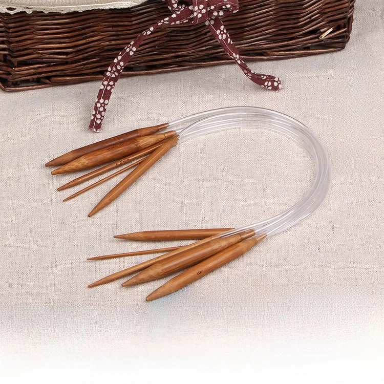 

Инструмент для вязания из бамбукового угольного волокна, 40 см, для шарфов и шапок, для рукоделия и творчества, материалы для шитья и готовые изделия