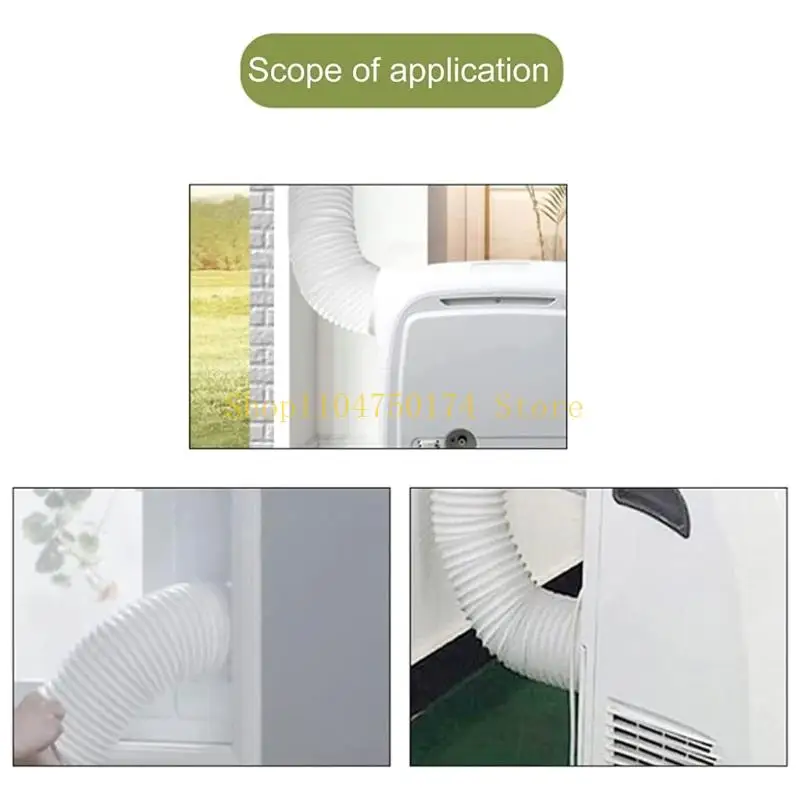 Universal Air Conditioner Vent Adapter Reusable PVC Hose Connector Energy Efficient Seal For 5.9 Inch Exhaust Pipes Top Sale