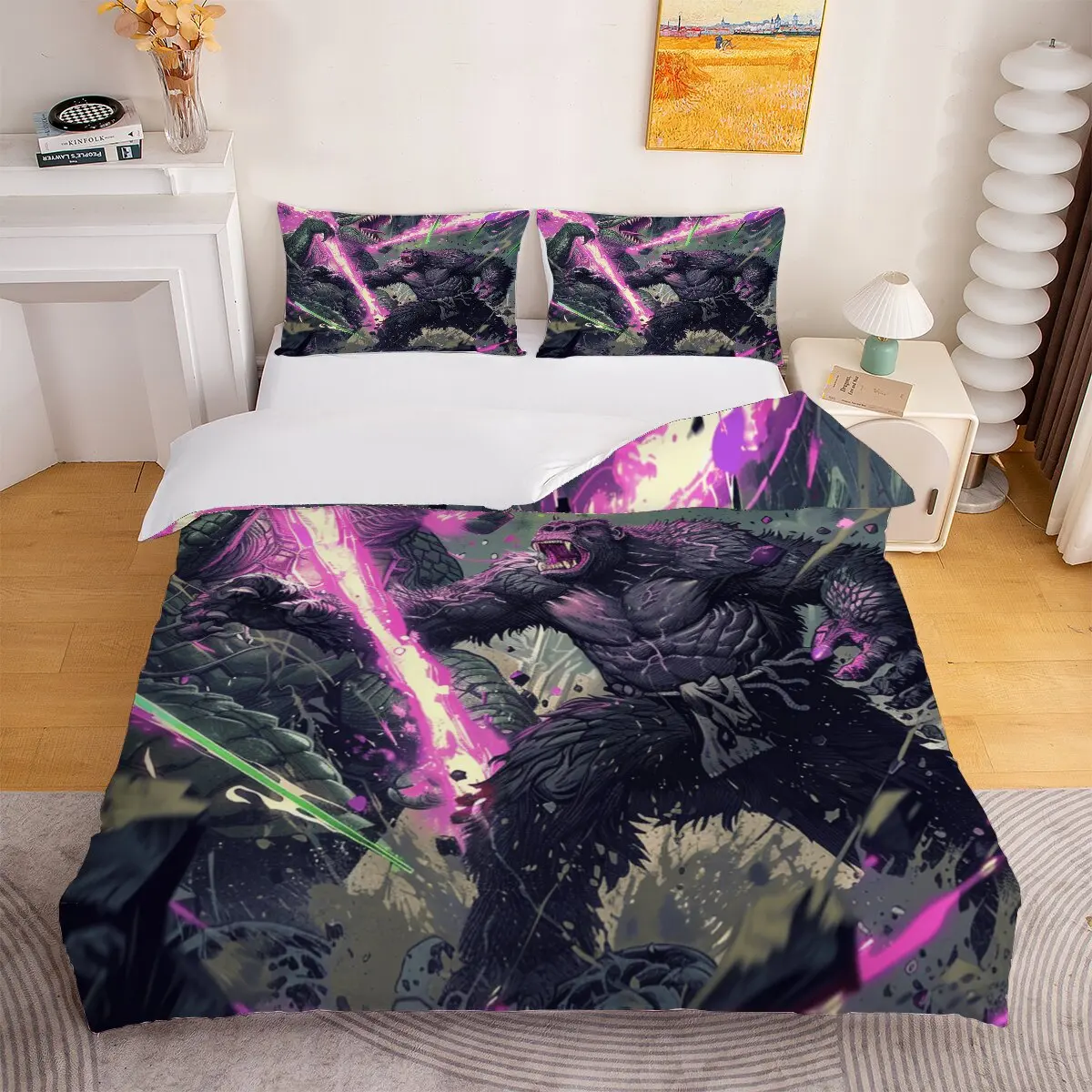 

Raging ape duvet cover Basilisk Room decoration bedding set