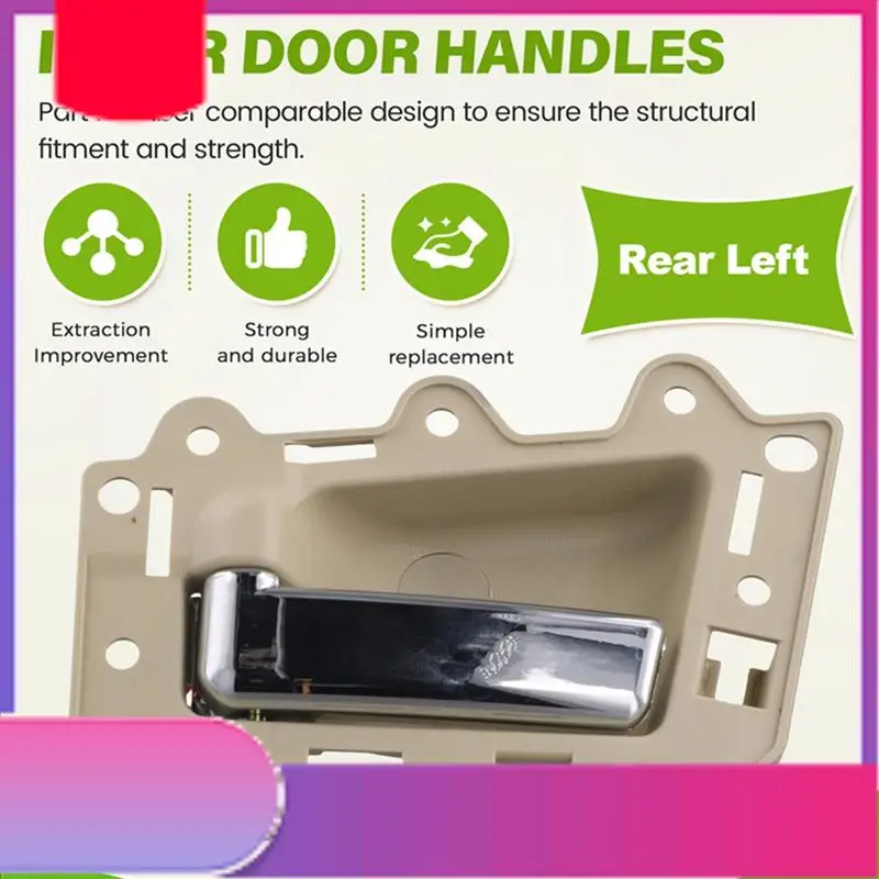 

4Pcs Car Inner Door Handle Interior Handle For Jeep Grand Cherokee 2005-2011 1JV471J3AA 1JV461J3AA 5HR411J3AK 5HR421J3AK-Y79A