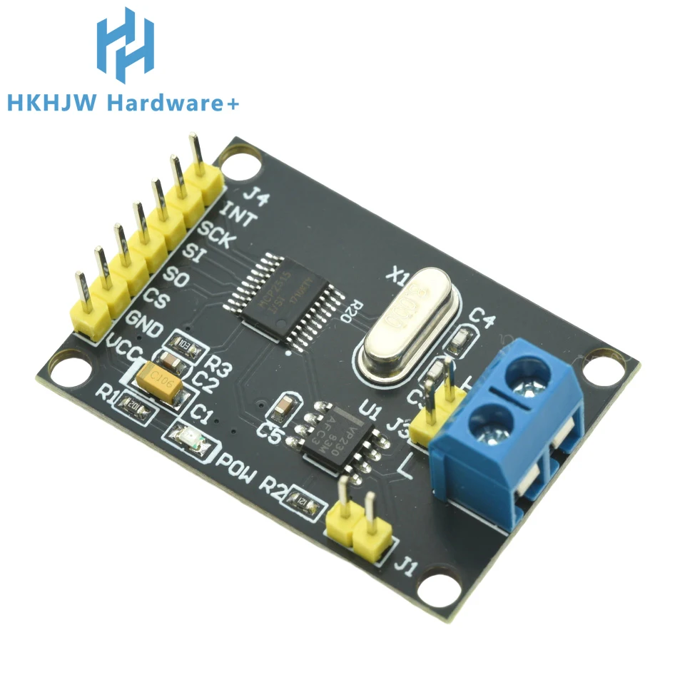 MCP2515 CAN Bus Communication Module Development Board SN65HVD230 Transceiver SPI