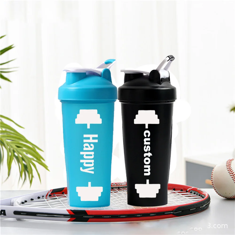 

Custom Dumbbell Shaker Bottle 600ml Leak-Proof Protein Powder Mixing Cup with Mixing Ball for Gym Fitness Workout Enthusiasts