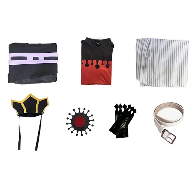 Demon Slayer Doma Douma Fantasia de Cosplay para Homens e Mulheres, Peruca, Fan Sets, Kimetsu No Yaiba, Roupa Anime, Halloween, Quimono