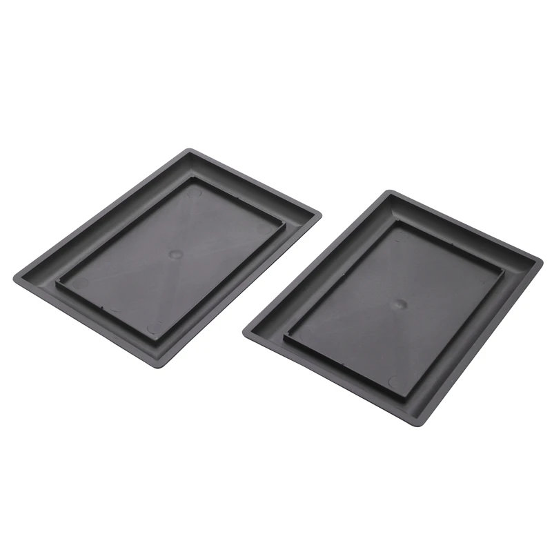 أوعية بونساي مكونة من 6 قطع - صينية رطبة عميقة كلاسيكية مع شبكة مدمجة للنباتات والزهور والأعشاب والأواني البلاستيكية المربعة-AA80