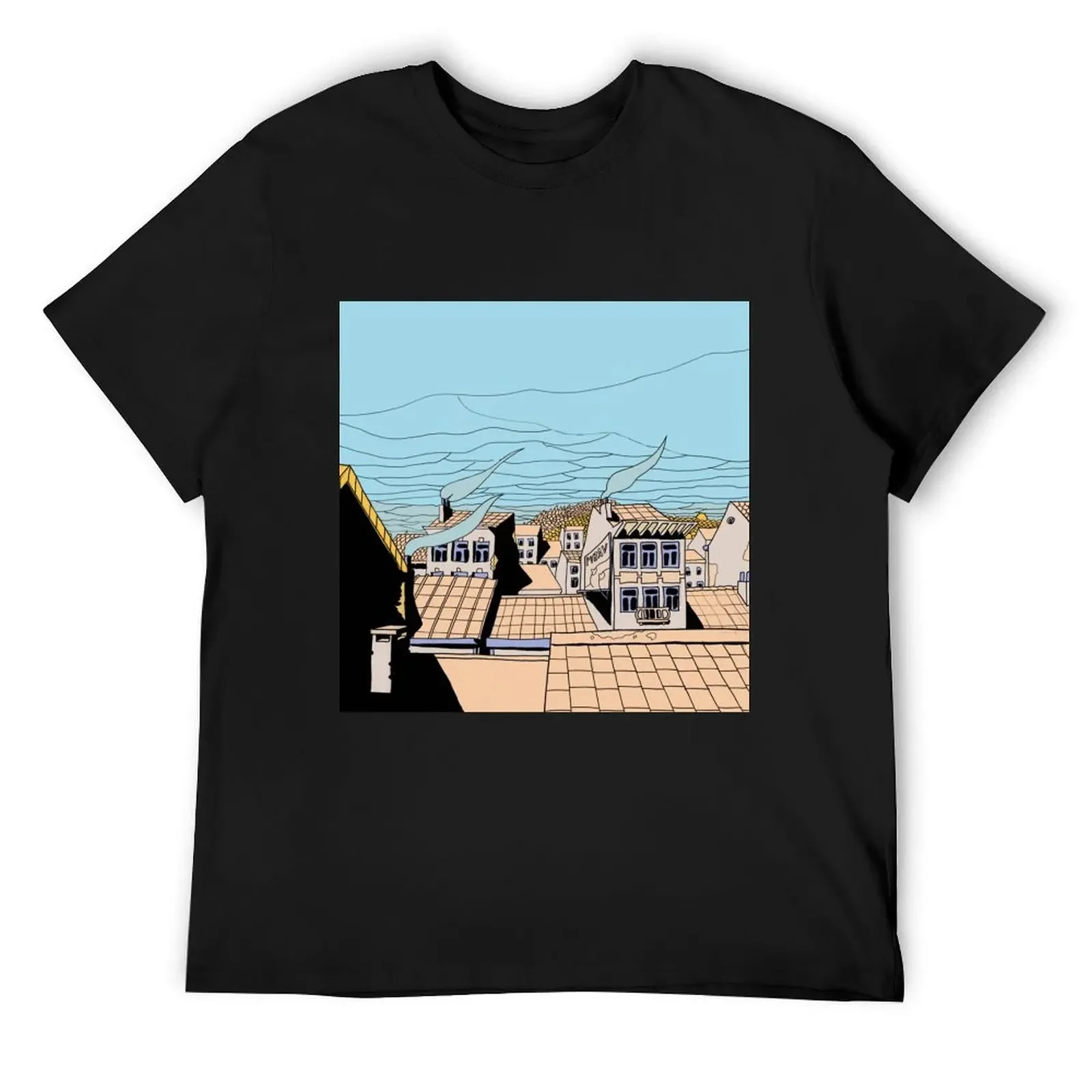 

The city T-Shirt anime cotton graphic tees custom shirt t shirt men