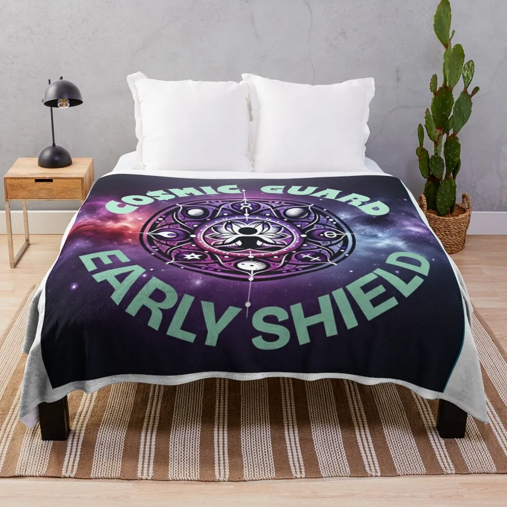 

Cosmic Guard, Earthly Shield Throw Blanket Bed Softest Blankets